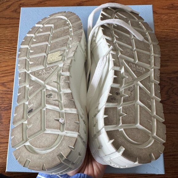 Prada Double Wheel Re-Nylon gabardine sneakers - Picture 6 of 6